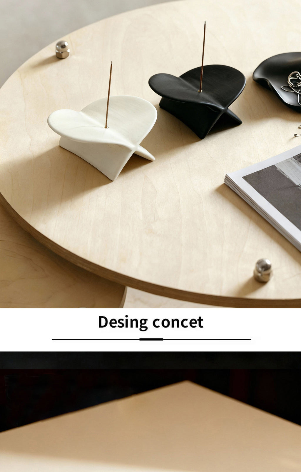 Dimensions of the white airplane ceramic incense holder