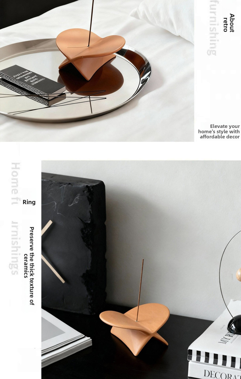 Dimensions of the white airplane ceramic incense holder